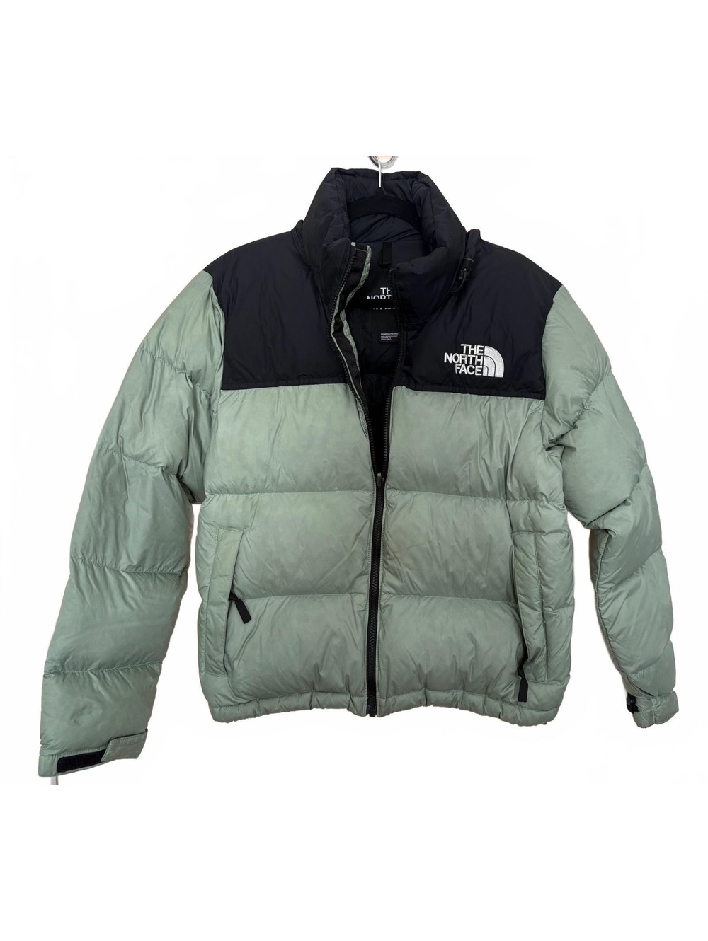 The North Face Retro Nuptse 700 Fill Down Jacket Green Black Size M